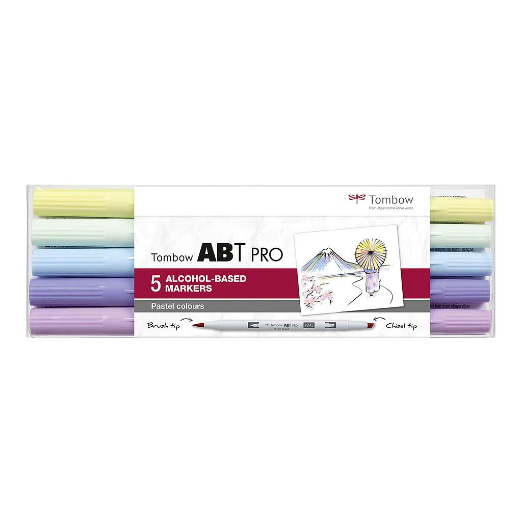 TOMBOW ABT Dual Brush Pen Set Watercolor Brush Markers 10 Colors Japan