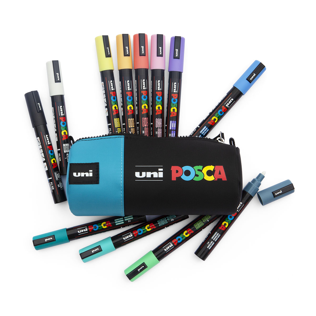 Uni Posca PC-5M Pen Case 12 set Pastel Colors 